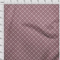 thumbnail image 3 of oneOone Cotton Jersey Red Fabric Diamond Geometric Craft Projects Decor Fabric Printed By The Yard 58 Inch Wide, 3 of 4