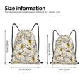 thumbnail image 2 of Saiise Different Butterflys Pattern Sports Drawstring Backpack - String Swim Gym Bag with Wet Proof Pocket for Women&Men-Medium, 2 of 6