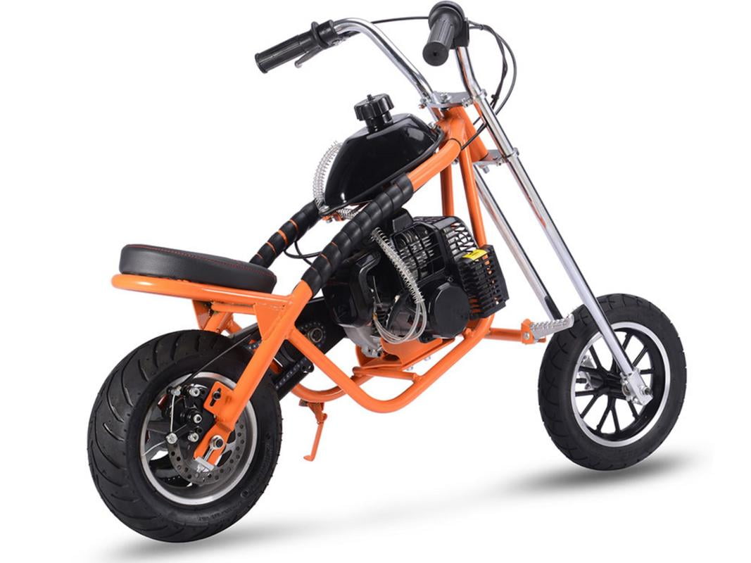 MotoTec 49cc Kids Gas Powered Mini Chopper Orange