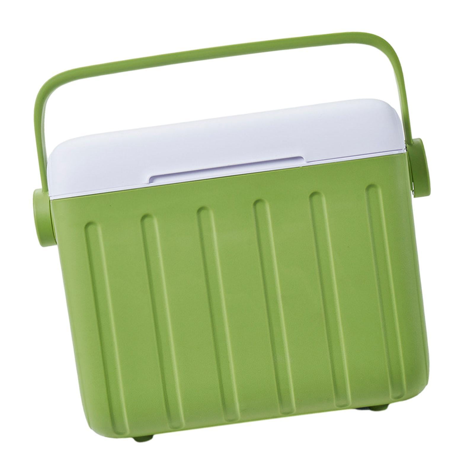 harayaa Cooler Box Carrier 6L with Handle Beverage Storage Organizer Container Ice Chest Green