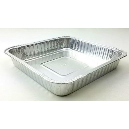 

Square Aluminum Cake Pan - Disposable Baking Tin REF# 308 (200)