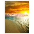 thumbnail image 2 of Design Art - Plage incroyablement colorée avec des empreintes de pas, 2 of 4