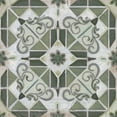 thumbnail image 2 of Vess, June Erica 12x12 Gold Ornate Wood Framed with Double Matting Museum Art Print Titled - Vintage Verdigris Tile IV, 2 of 4