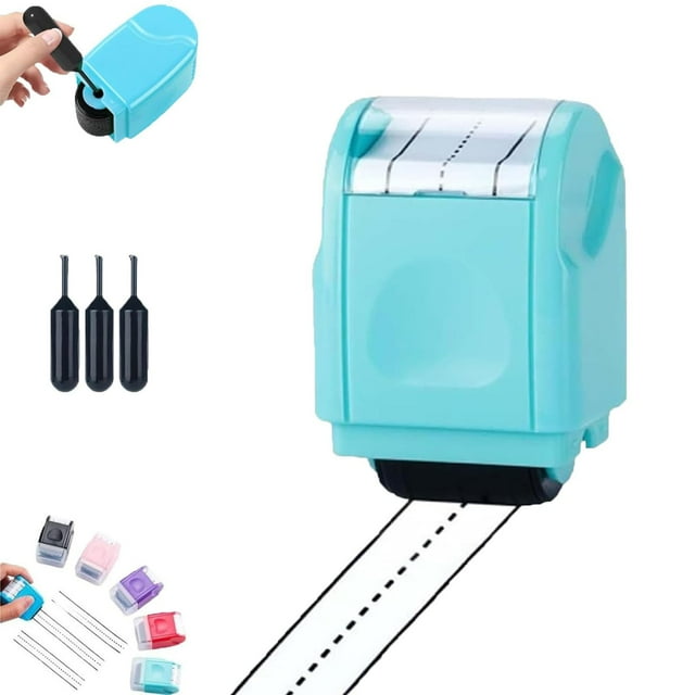 Craft Stationery Track Stamp Self Inking Line Road Stamp Roller for Handwriting Practice and Learning with Teacher Approved Design for Kids