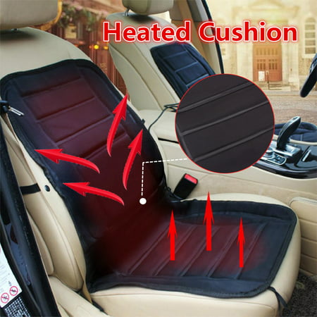 Car Heated Cushion Pad Warmer Winter Universal Seat Hot Heating Heat Cover 30w-45w 30°-60° Cigarette Lighter Adapter Vehicle Auto Van Truck SUV MATCC