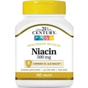 21st Century Prolonged Release Niacin 500 mg 100 Tabs
