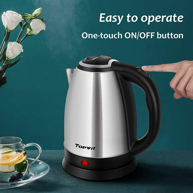 Topwit Electric Kettle Glass, For Hot Water, Tea and Coffee Dual Purpose  Design, BPA-Free, 1L Pour Over Removable Stainless Steel Infuser, Auto-shut  Off & Boil-dry Protect - Yahoo Shopping