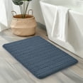 thumbnail image 2 of Hotel Style Plush Memory Foam Bath Mat Navy 18"X27", 2 of 7