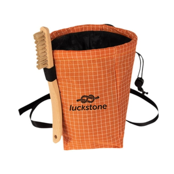 Bolsa de almacenamiento para magnesio de escalada, gran regalo, equipo de escalada, magnesio de gimnasio de gran capacidad. Naranja