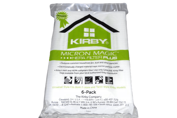 Kirby Universal Bag Kirby #204811 - Universal Hepa White Cloth Bags for All Generation & Sentria Models (6 Pk)