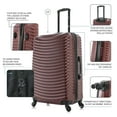 thumbnail image 4 of DUKAP Adly 3-Piece Hardside Luggage Sets with Spinner Wheels, Handle and Trolley, (20"/24"/28"), Wine, 4 of 10