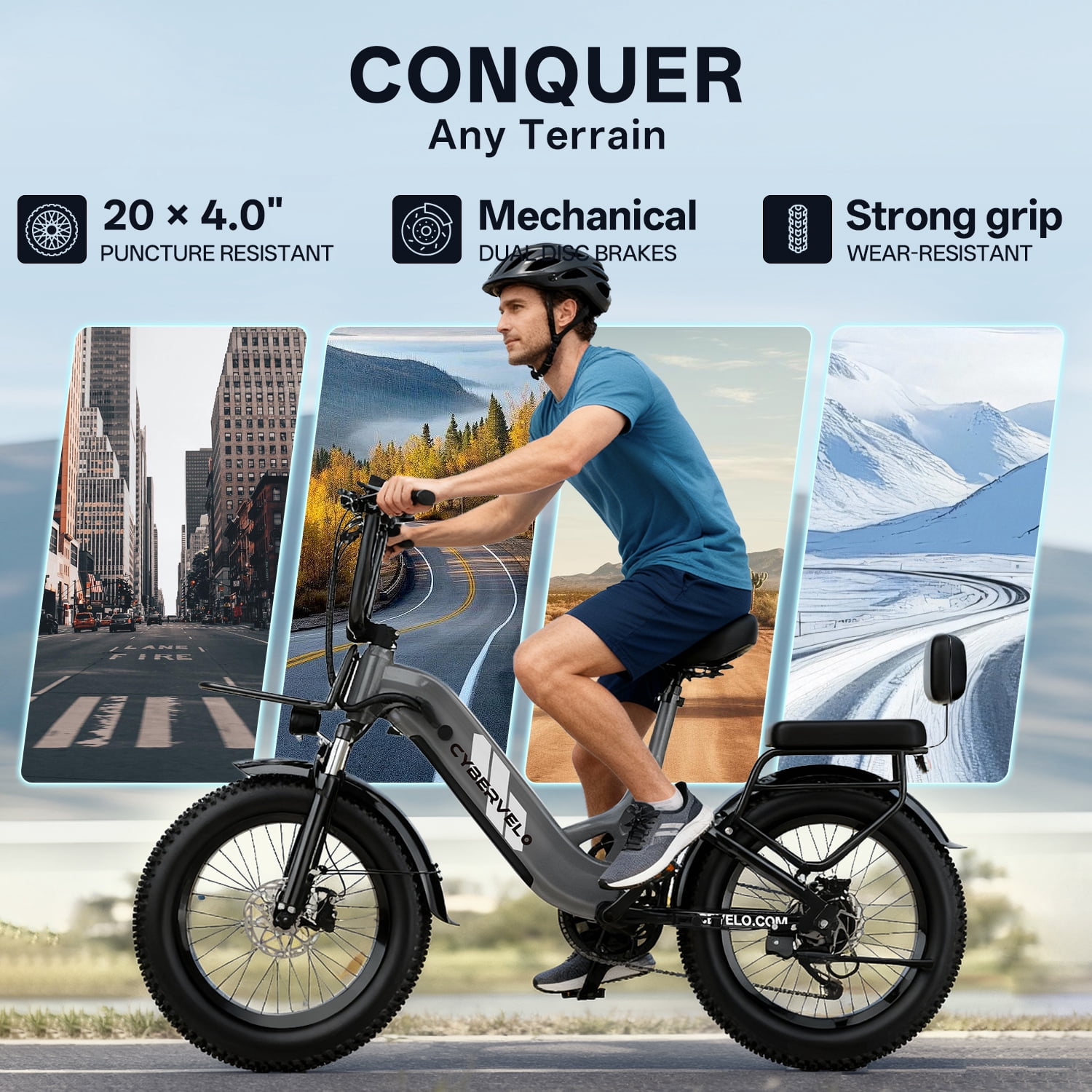 1000W Folding Electric Bike,48V 20AH Removable Battery EBike,30+MPH,80 Miles Max Range Electric Bike for Adults, 20" Fat Tire Foldable ebike, Adult Electric Bikes for Commute All Terrain