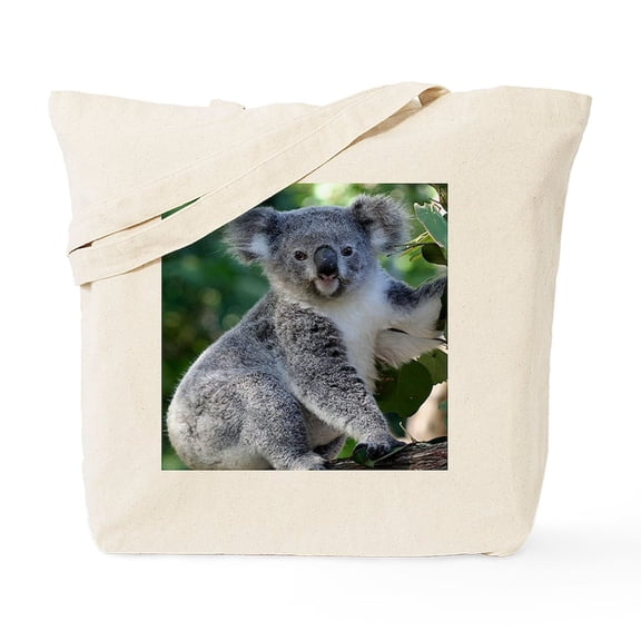 CafePress - Cute Cuddly Koala Tote Bag - Unisex Canvas Tote Bag, Beige, 1-Piece