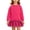 Hot Pink-15, variant on Mitankcoo Girls Sweatshirt Dress Long Sleeve Crew Neck Tunic Dresses with Pleated Skirt Hem for Fall Casual Daily 1-10Y
