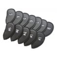 thumbnail image 3 of 12 piezas de cubiertas de hierro  sintético grueso cubiertas de hierro proteger Negro shamjiam Cubierta para la cabeza de Golf Putter, 3 of 8