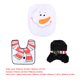 thumbnail image 4 of Juego de 3 fundas para asiento de inodoro, decoración navideña reutilizable para interiores (muñeco de nieve), 4 of 7