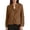 Brown, variant on Ediodpoh Solid Color Cardigan for Women with Two Pockets Stand Collar Loose Knit Sweater Open Front Coat for Autumn Winter Beige