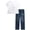 Baby Phat White Cat Bow/Denim, variant on Baby Phat Girls Denim Pants Set Soft Crewneck Girls Shirts and Wide Leg Denim Jeans Set 2 Piece