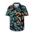 thumbnail image 4 of JXMVOJ Men's Hawaii Print Button-Up Casual Shirt, Lightweight Polyester Summer Tops for Outdoor, Party, Wedding, Daily Casual Wear, 4 of 5