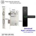 thumbnail image 2 of Biometric Fingerprint Door Lock Black Smart Lock App Remote Unlocking Keyless ,Corrosion-Resistant, 2 of 7