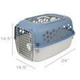 thumbnail image 5 of Vibrant Life Kennel for Dogs & Cats, Durable Plastic, Two Door Openings, Blue, Maximum Pet Weight 30 lbs, 24" L x 16.5" W x 14.5"H, 5 of 11