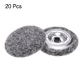 thumbnail image 3 of Uxcell 20pcs 40L Fabric Cloth Covered Button 25mm Round Holes Metal Shank Sewing Buttons for Dress Blouses Grey, 3 of 5