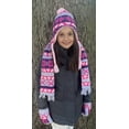 thumbnail image 7 of N'Ice Caps Little Girls Sherpa Lined Geo Print Hat, Scarf & Glove 3-Piece Winter Set - Pink, 1, 7 of 7