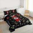thumbnail image 3 of Manfei Gothic Snake Queen Comforter Set,Romantic Red Rose Bedding Sets,Boho bohemian Style Bedding Comforter Set For Girls Kids,Ultra Soft Home Decor Reversible,3 Pieces, 3 of 8