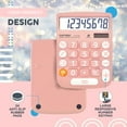 thumbnail image 5 of Catiga Electronics CD-8185 Large Screen Portable Calculator (Light Pink), 5 of 7