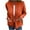 Orange, variant on Zpanxa Women's Striped Knit Cardigan Long Sleeve Button Front Zipper Pocket Casual Jacket