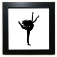 thumbnail image 1 of Danseuse de Danse de Sport Performance Art Noir Cadre Carré Photo Mur Table, 1 of 3