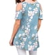 thumbnail image 3 of Qarigey Top con cuello y estampado de camiseta con hombros descubiertos para mujer Prendas para la parte del cuerpo loto S Qarigey AP001532-06, 3 of 6