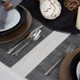 thumbnail image 5 of Contemporary Home Living Tweed Rectangular Placemats - 19" - Charcoal Gray - Set of 6, 5 of 6