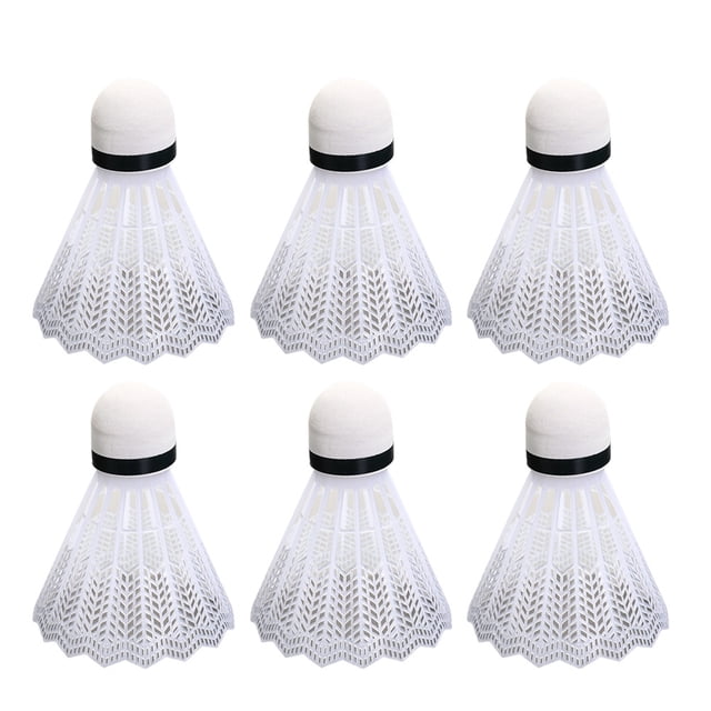 OULII 12Pcs White Playing Shuttlecocks for Badminton Sturdy Structure and Extra Durability