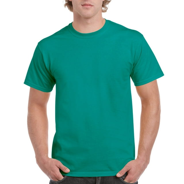 Gildan Mens Ultra Cotton T-Shirt, S, Jade Dome
