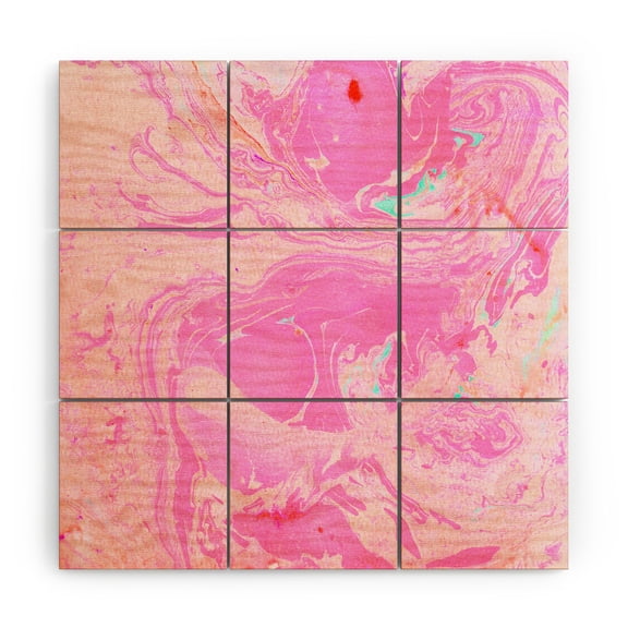 Society6 SunshineCanteen Cosmic Pink Skies Wood Wall Mural 3' x 3'