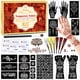 thumbnail image 1 of Kit de plantillas temporales para tatuajes PlusJoys con 10 hojas y 6 conos, 1 of 8
