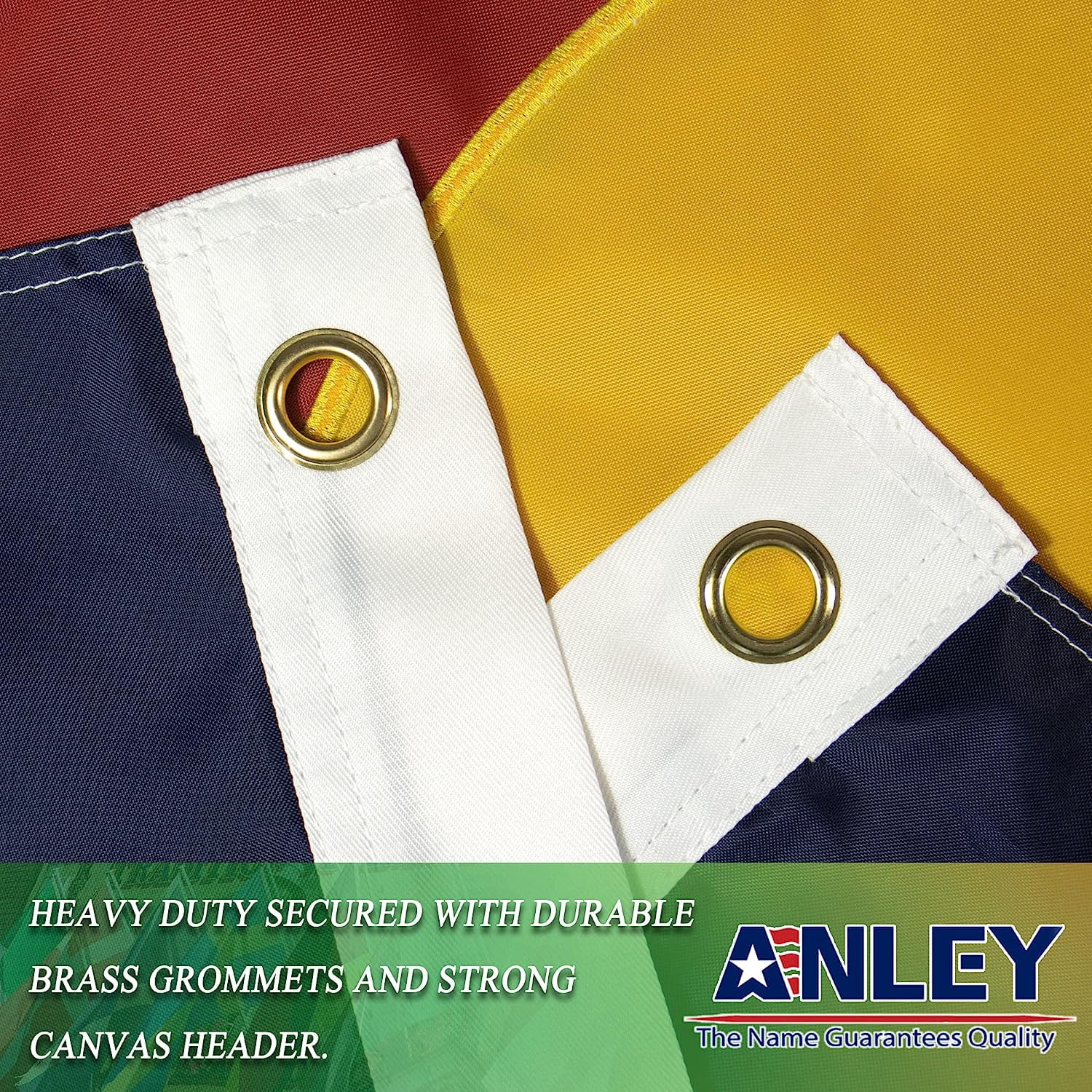(2 pack) Anley EverStrong Series Colorado State Flag 3x5 Foot - Embroidery and Heavy Duty Canvas Header - Colorado CO Banner Flags