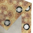 thumbnail image 5 of Ambesonne Ethnic Grommet Curtain, Oriental Vintage Ornaments, 50" x 63", Dark Orange Apricot, 5 of 6