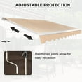 thumbnail image 6 of BETISEF 13' x 8' Patio Retractable Awning Outdoor Sun Shade Shelter Canopy Water UV/Heat Resistant with Crank Handle for Deck, 6 of 10