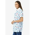 thumbnail image 3 of Woman Within Plus Size Perfect Printed Short-Sleeve Polo Shirt, 3 of 5