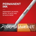 thumbnail image 2 of Marqueurs Permanents Métalliques, Pointe Fine, Argent, 2 Unités, 2 of 4