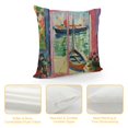 thumbnail image 4 of Creowell Boats Water Potted Plant Pillow Cases with Zipper Home Decor Square Throw Pillow Cover 1PC 22x22in, 4 of 5