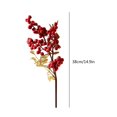 thumbnail image 2 of Wosthever 1/2/3PCS Frijoles artificiales Flores Ramo Navidad Decoración para el hogar Planta Bayas Kits de decoración para fiestas PC 1 Wosthever JJ5127-00, 2 of 6