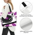 thumbnail image 4 of ZICANCN Turntable Vinyl Music Tote Bag , Grocery Bags Reusable Shopping Bags with Handles Durable Foldable Washable for Women Men, 4 of 8