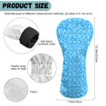 thumbnail image 6 of Yuyamidu Blue Golf Ball Golf Head Covers Waterproof PU Leather Golf Club Head Covers for Club Protective, Leopard Print Golf Accessory Gifts for Women Men, 6 of 8