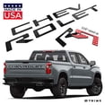 thumbnail image 2 of BDTrims Tailgate Raised Letters Compatible with 2019-2024 Silverado Models (Carbon), 2 of 2