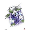 thumbnail image 3 of 20 sheets vintage rose flower 8.25" arm temporary tattoo, 3 of 4