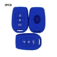 thumbnail image 4 of Seitruly 3 piezas y personalice la llave del coche con funda de silicona segura y respetuosa con el medio ambiente insípida Electrónica azul oscuro, 4 of 6