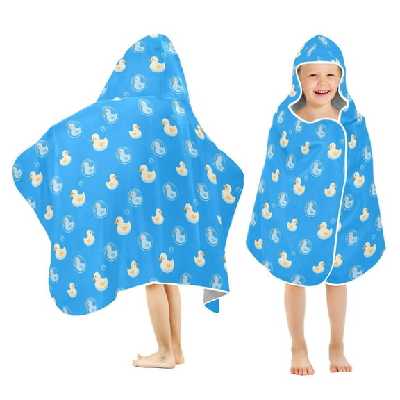 joogoo Cute Duck Kids Hooded Beach Towel Baby Bath Towel 23.5"x50"